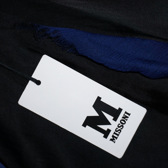 NWT M Missoni Ombre blue black top SAMPLE - Picture 6 of 8